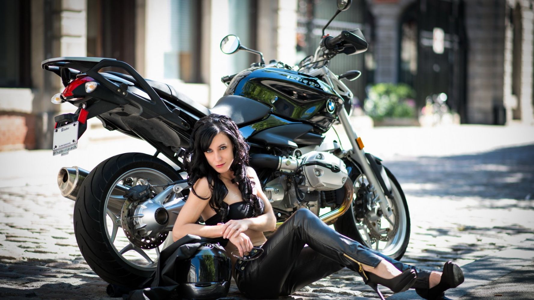 European women on bikes in Bratislava