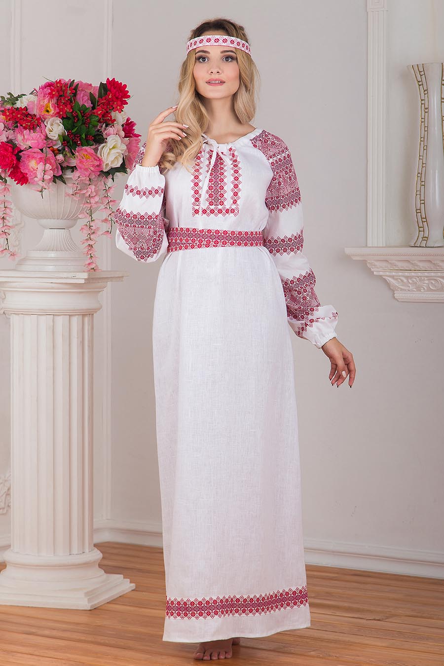 Women in Slavic costumes in Bratislava