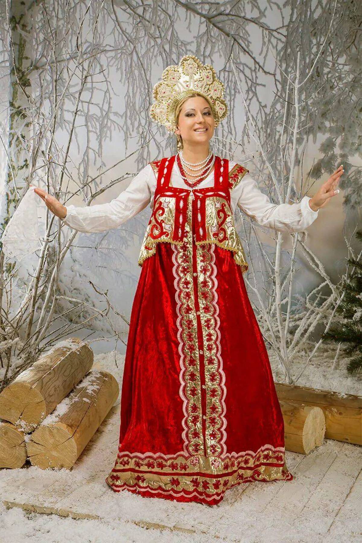 Girls in Slavic costumes in Bratislava